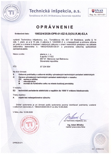 Oprávnenie revízia