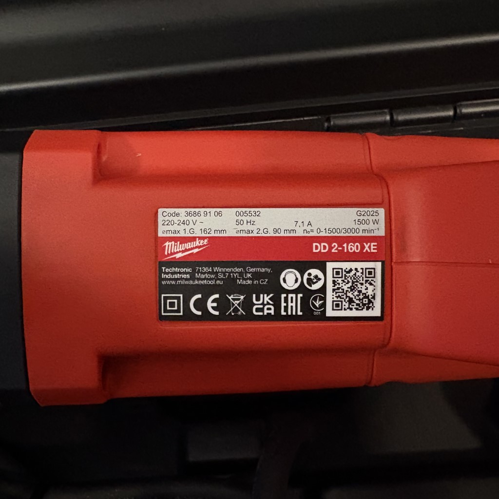 MILWAUKEE Jadrová vŕtačka 160mm ručne držaná